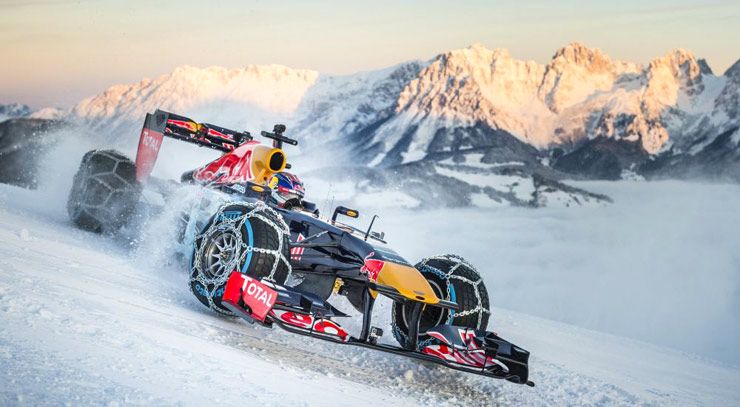 Max Verstappen Formula 1 ski slopes