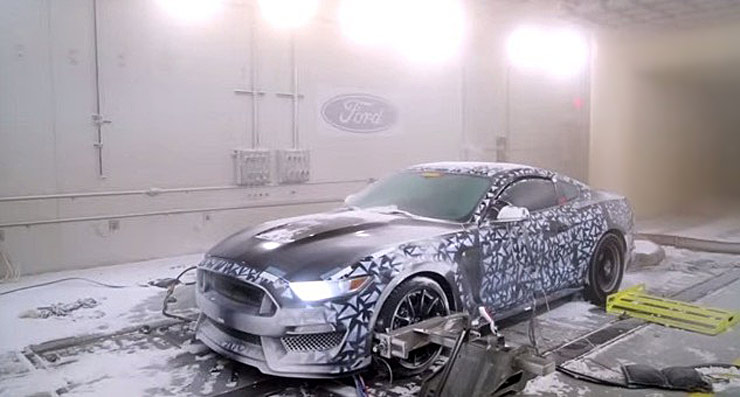 Ford Mustang Shelby GT350 Climate Chamber Winter Testing