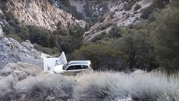 Caught on Dashcam - Car Crash and Flip Off the Side of a Mountain