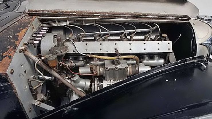 1937 Bugatti Type 57S Atalante engine