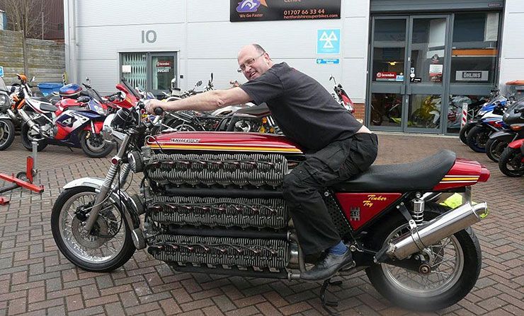 transportabel Bevidst Wow This 48-Cylinder Kawasaki Is One Insane Motorcycle - ThrottleXtreme