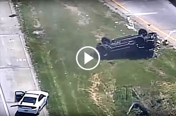 Police Chase Ended With Rollover Crash After Attempting PIT Maneuver ...