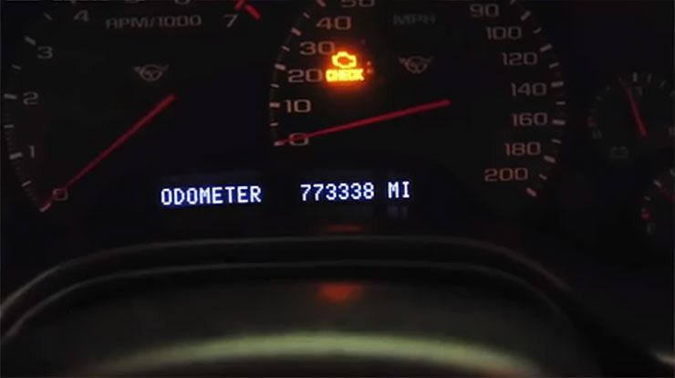C5 Corvette with 773338 miles on odometer