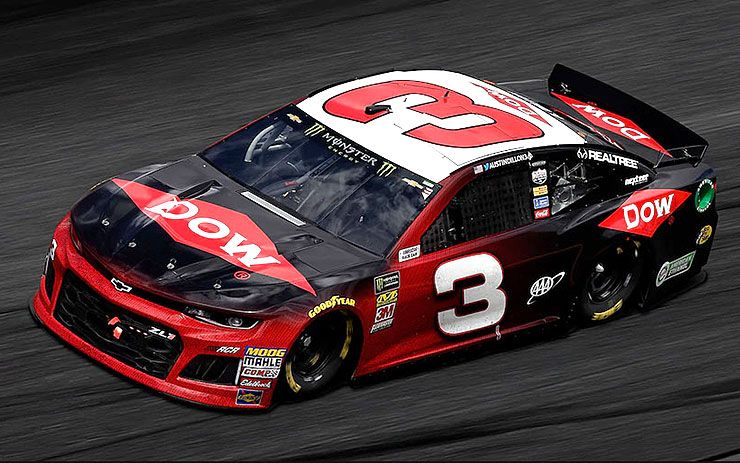 Austin Dillon with NASCAR Camaro ZL1 in Daytona 2018