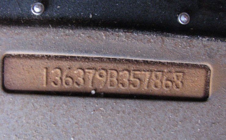 1969 Yenko SC Chevelle VIN number
