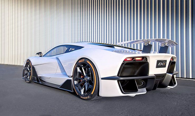 Aria FXE supercar rear