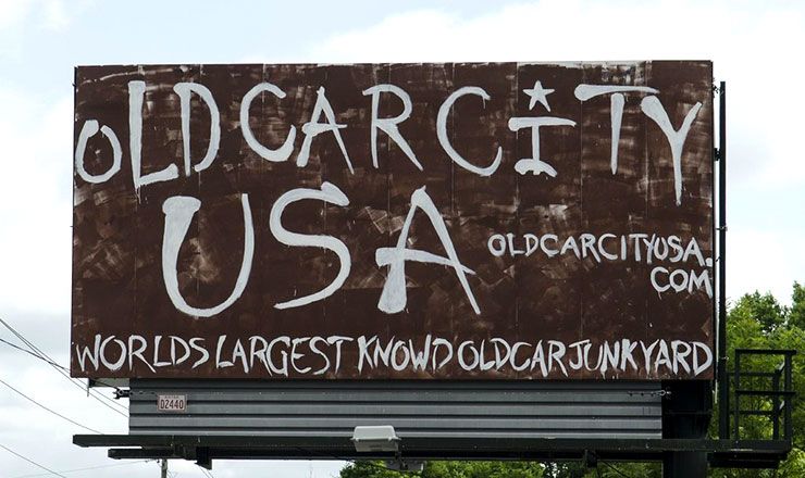 Old Car City USA sign