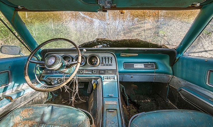 old car interior