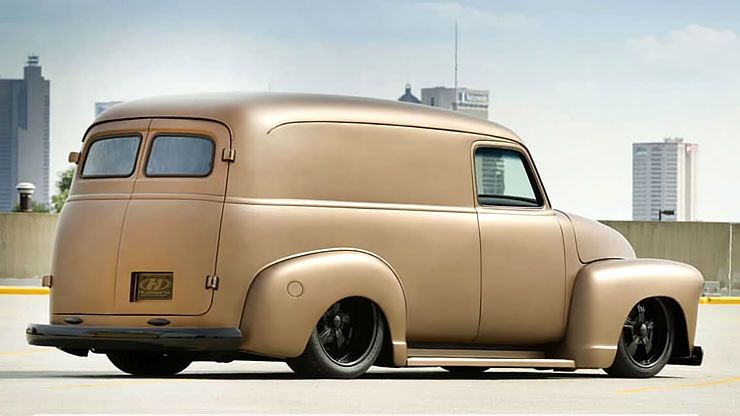 1947 Chevy panel truck rear right