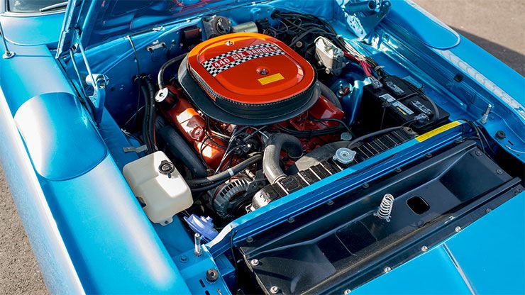 1970 Plymouth Superbird engine