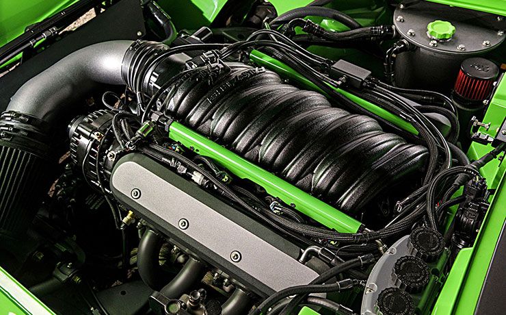 1968 Corvette Green Mamba pro-touring motor