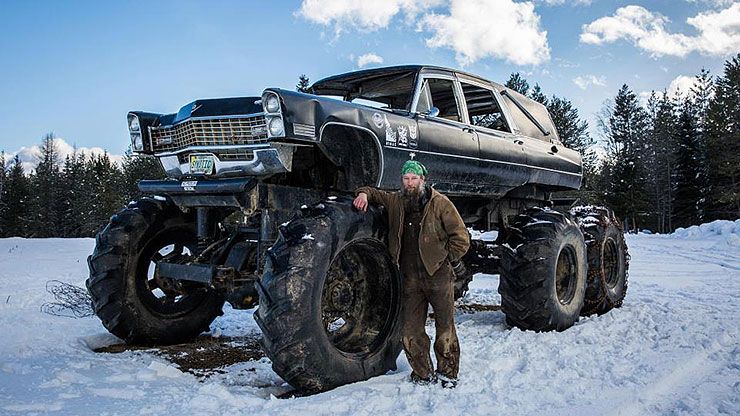 Jimmy Driver with his 1967 Cadillac 6x6 Mortis