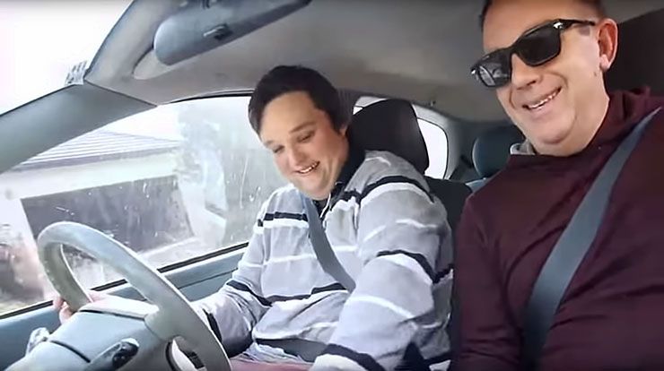 driving lessons with his parents is hilarious