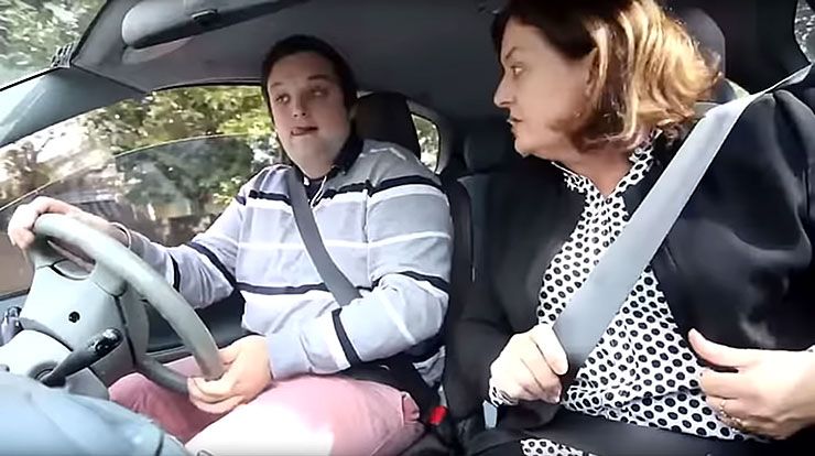 hilarious driving lessons with Mom and Dad