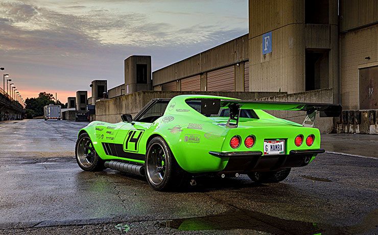 pro-touring 1968 Chevrolet Corvette Green Mamba rear