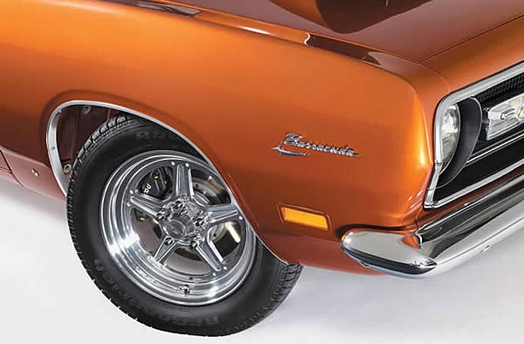 1969 Barracuda Fastback front right detail