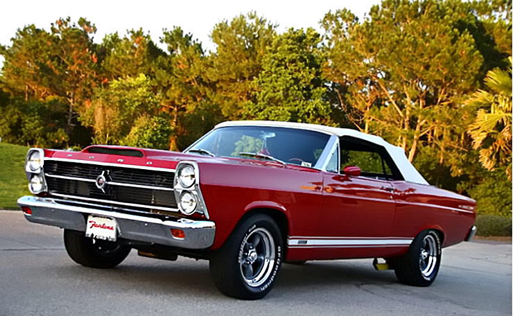 1966 Ford Fairlane 500 convertible owned by James and Janet Funk