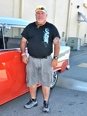Claude Starnes with his 1955 Chevy 210