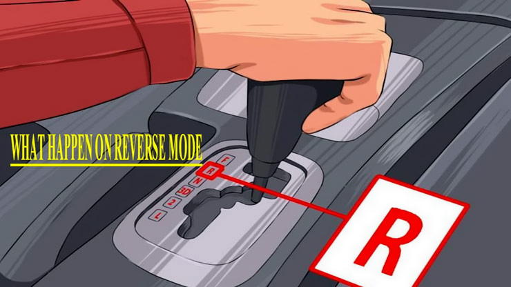 gearshift lever in reverse gear