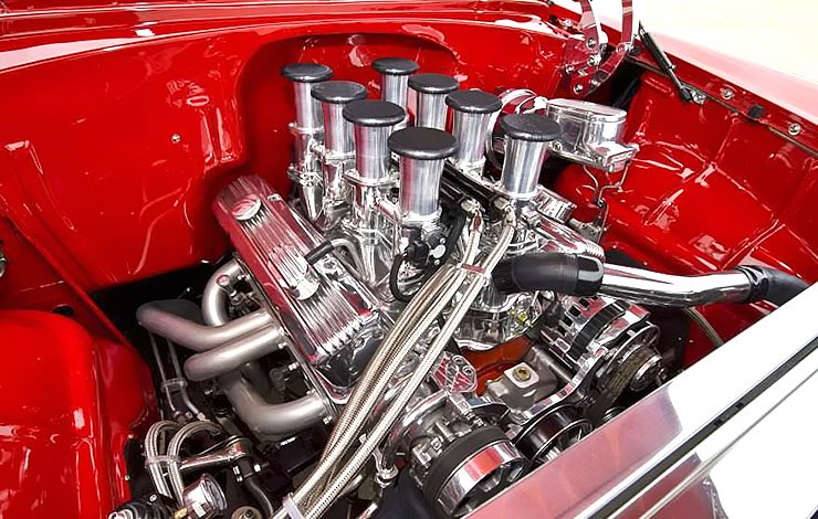 1955 Chevy Bel Air convertible Modern Nostalgia 383 cu in engine
