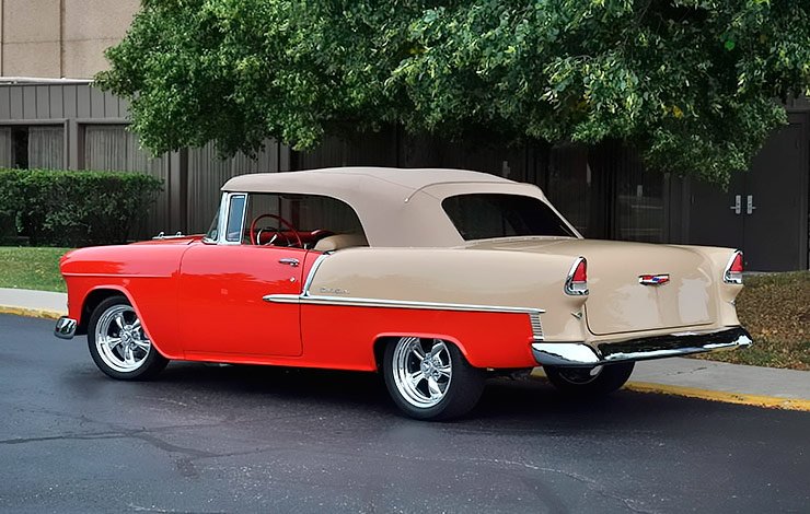 1955 Chevy Bel Air convertible rear left