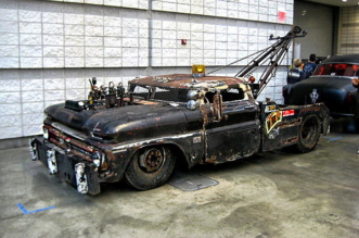 wrecked wrecker rat rod tow truck