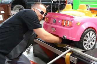 Mustang Barbie Power Wheels on the Dyno