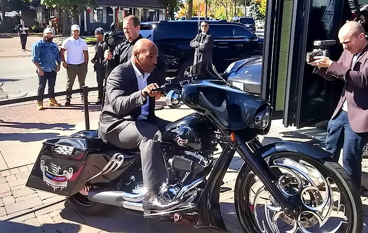 Mike Tyson ride Iron Flight by Havoc Motorcycles