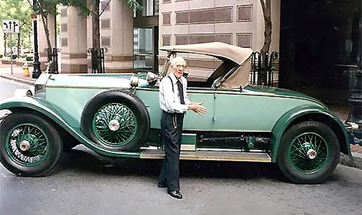 Allen Swift with his Rolls Royce Phantom