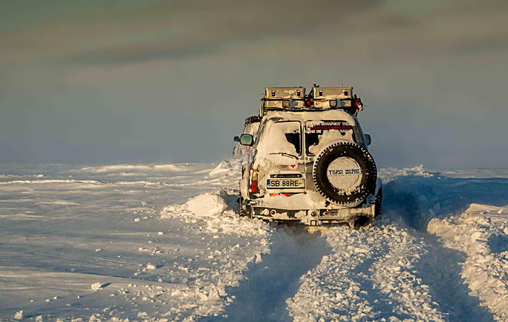 Toyota Land Cruisers in Siberia