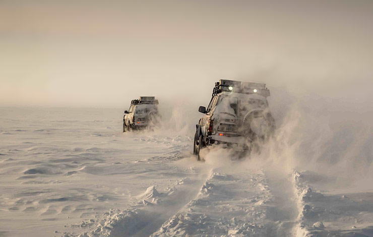 extreme conditions for driving in Siberia