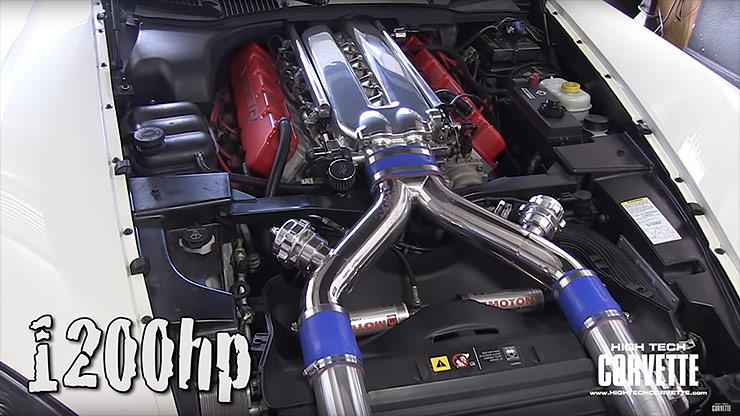Twin Turbo Dodge Viper motor