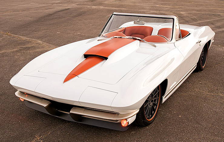 1967 Chevy Corvette front-top view