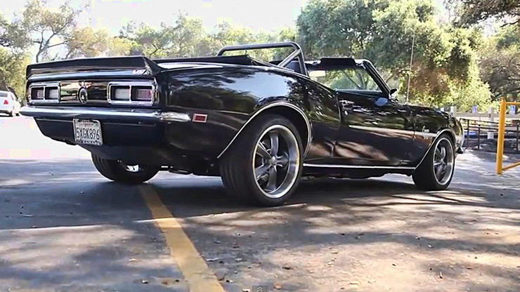 1968 pro-touring Camaro with Supercharged LSA CTS-V engine rear end