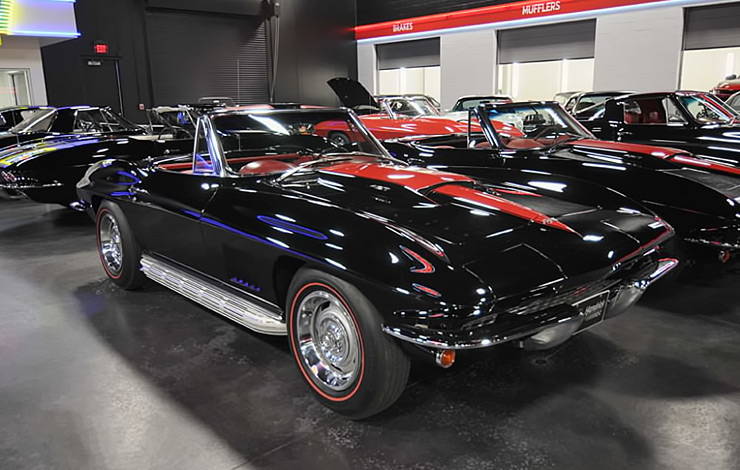 The 1967 Corvette once owned by Roy Orbison in Rick Hendrick's Heritage Center garage