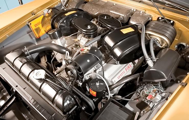 1957 DeSoto Adventurer Fireflite Hemi engine
