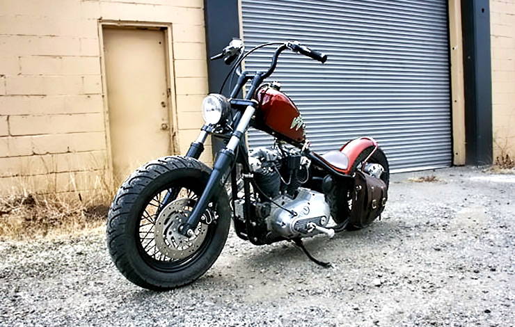 Looky Looky one of a kind Harley Ironhead Sportster bobber by Nash Motorcycles