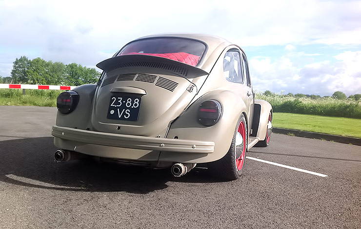 350 HP 1972 VW Beetle with Subaru WRX STi engine rear end