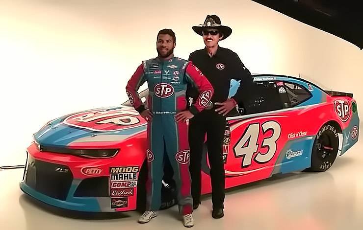 Richard Petty and Bubba Wallace