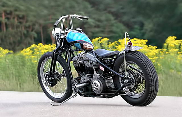 1948-1956 Harley Davidson panhead bobber rear