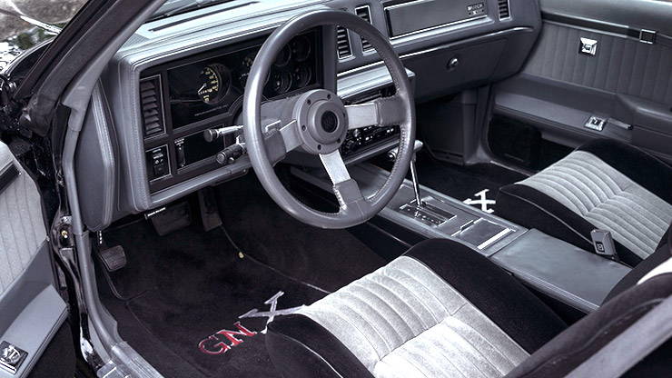 1987 Buick GNX interior