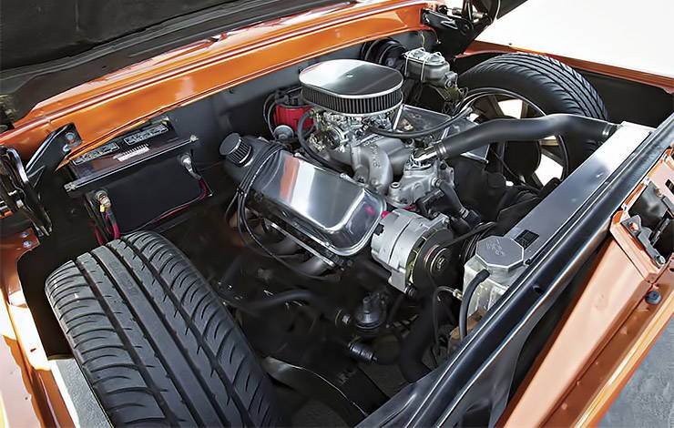 Chevy Mark IV 454 cu in engine in 1961 Ford F-100