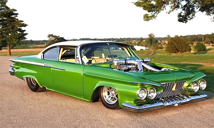 Snake Skin Green twin-turbo 1961 Plymouh Belvedere