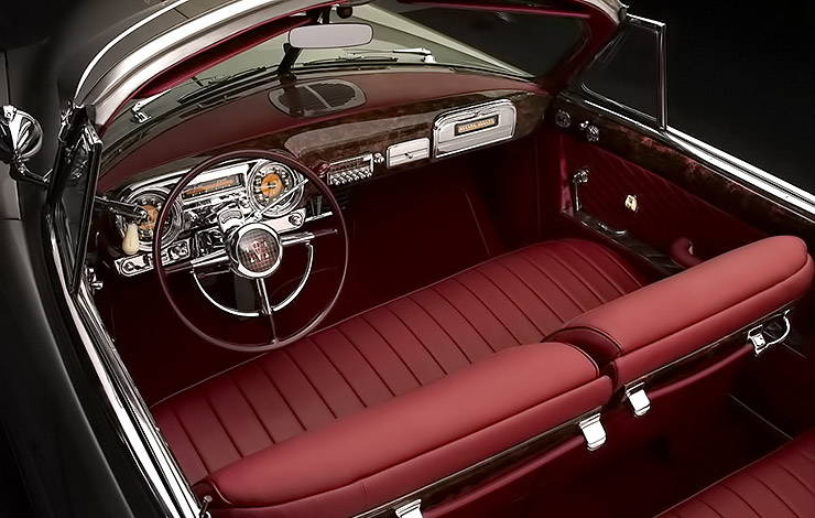 1951 Hudson Hornet convertible interior