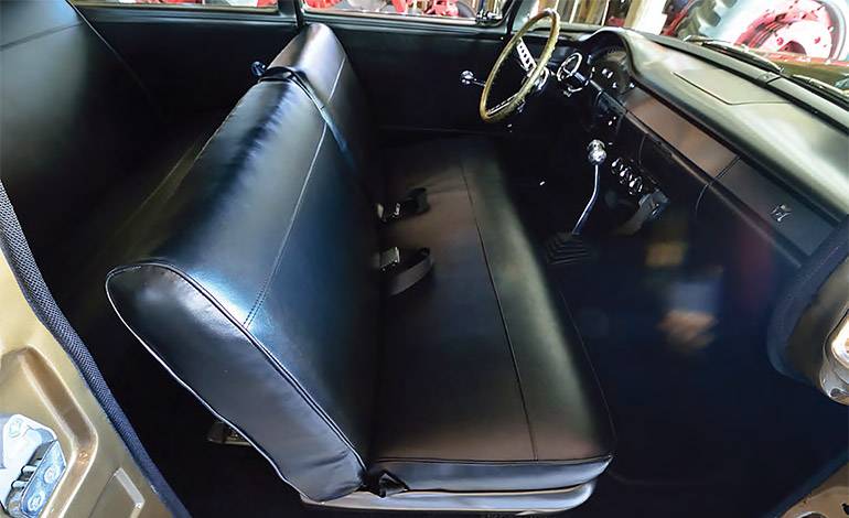 1957 Ford Custom Gasser Gold interior