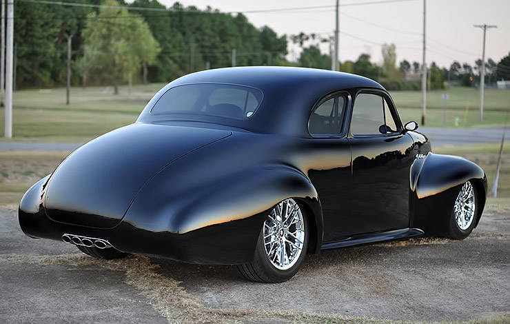 Aubrey King 1940 Buick Super Coupe rear