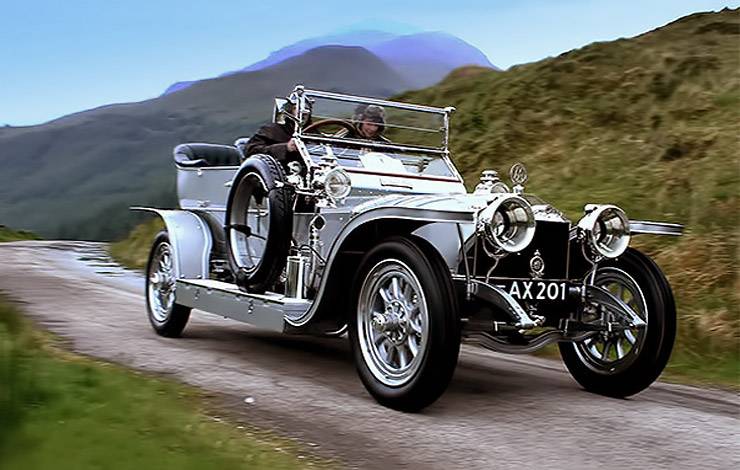 Rolls Royce Silver Ghost 1907 Painting by Ghislaine Paquette  Artmajeur