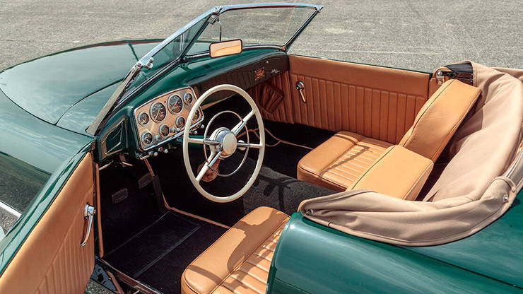 1949 Kurtis Sport Car interior