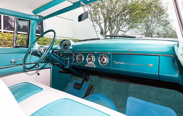 1955 Ford Fairlane Crown Victoria interior