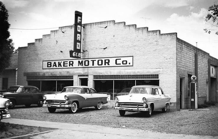 Baker Motor Co Ford dealer 1955